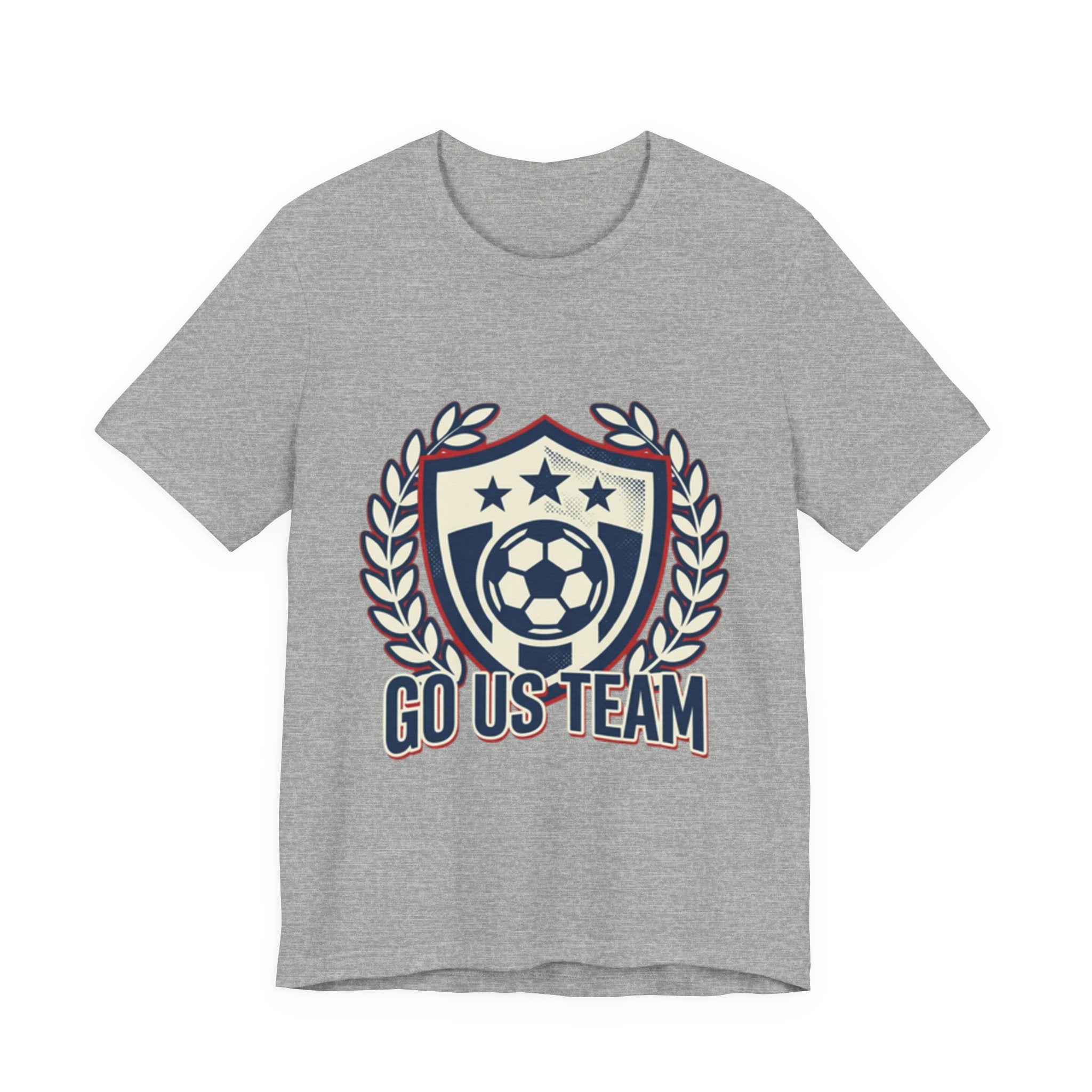 Soccer Crest Tee - "Go US Team" Supporter T-Shirt