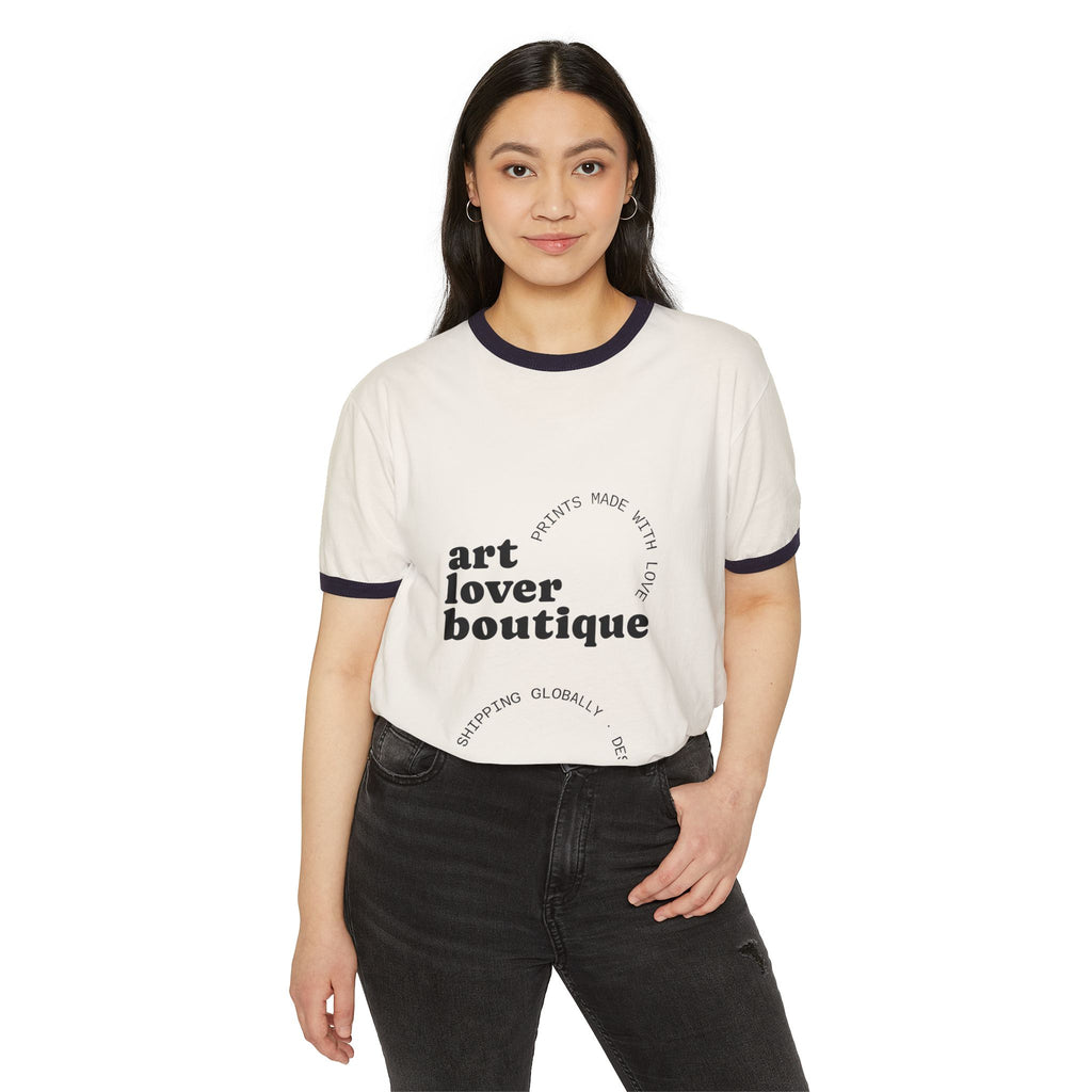 Ringer T-Shirt — KidTenX Official Colorful Logo Tee (Art Lover Boutique)