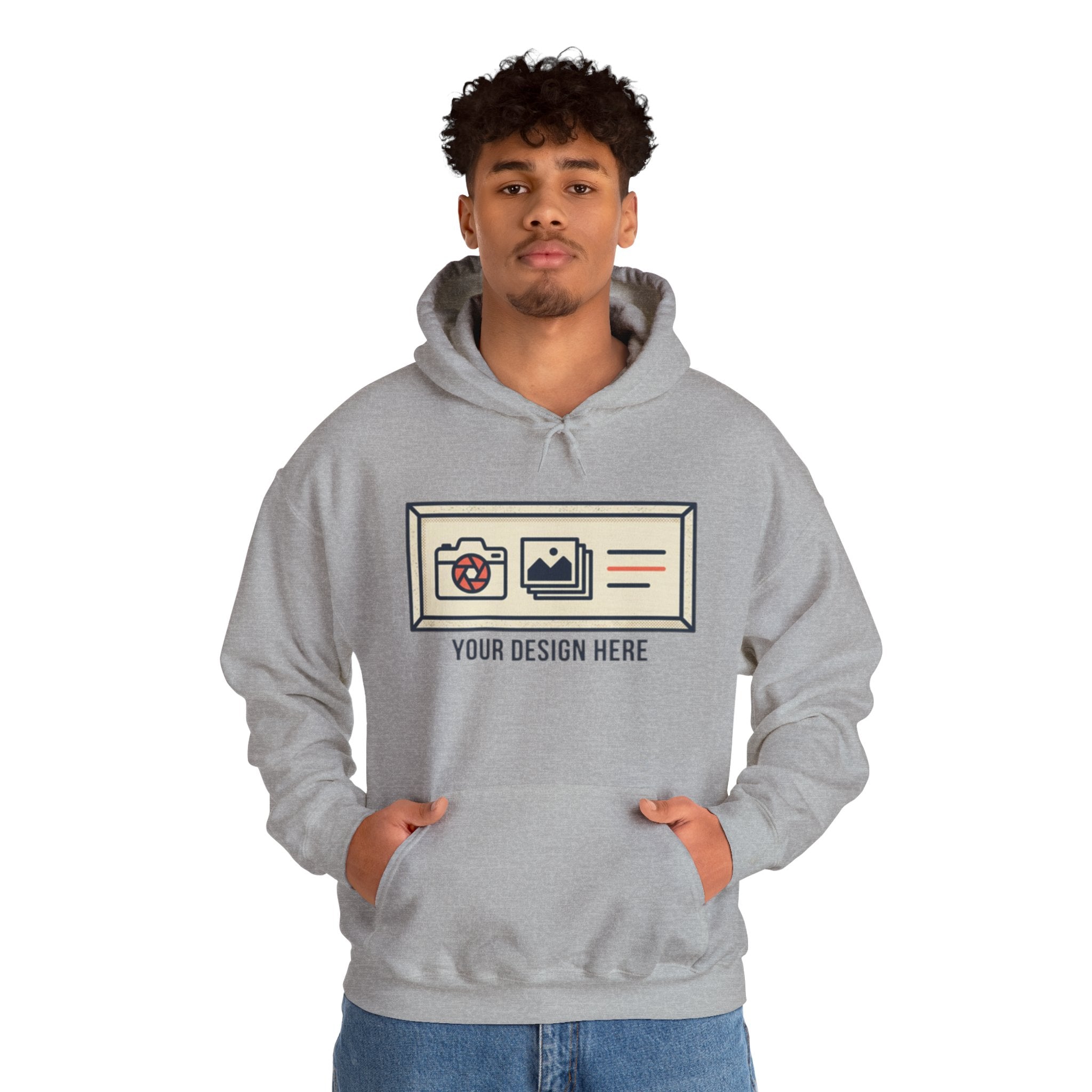 Hoodie — Custom Photo Strip Graphic "Your Design Here"