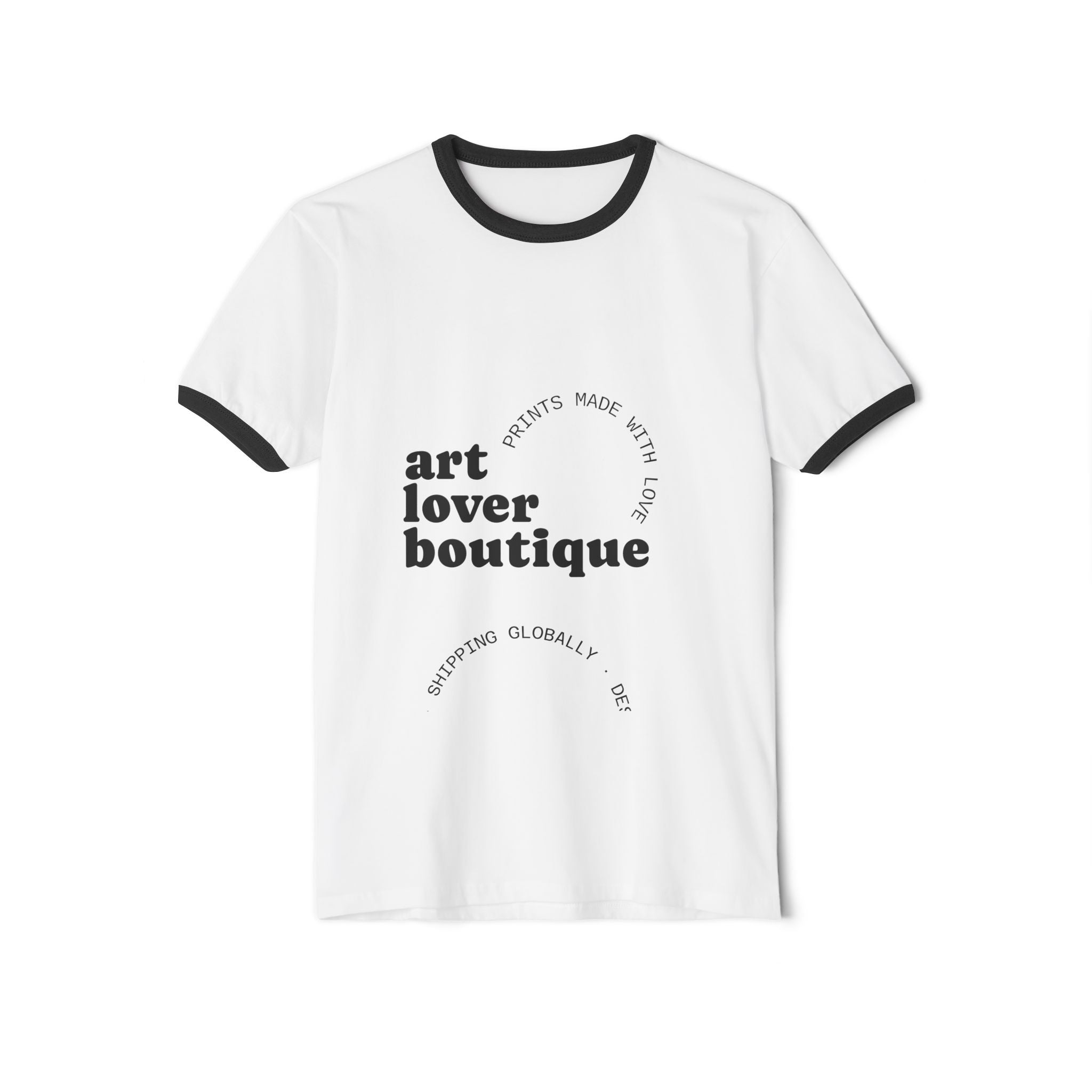 Ringer T-Shirt — KidTenX Official Colorful Logo Tee (Art Lover Boutique)