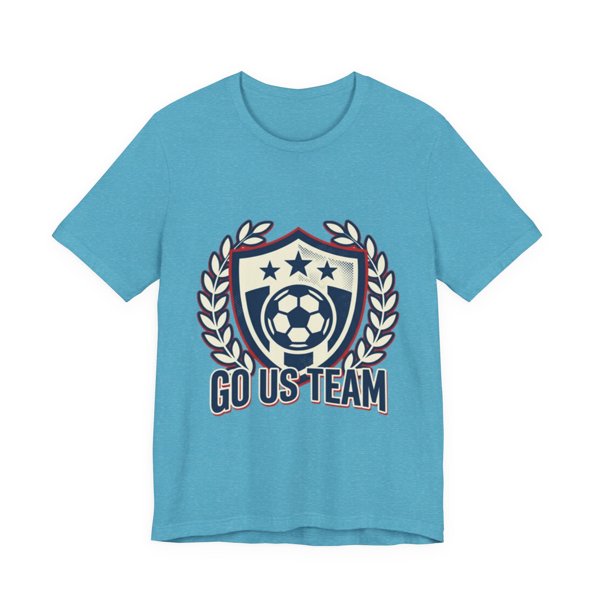 Soccer Crest Tee - "Go US Team" Supporter T-Shirt