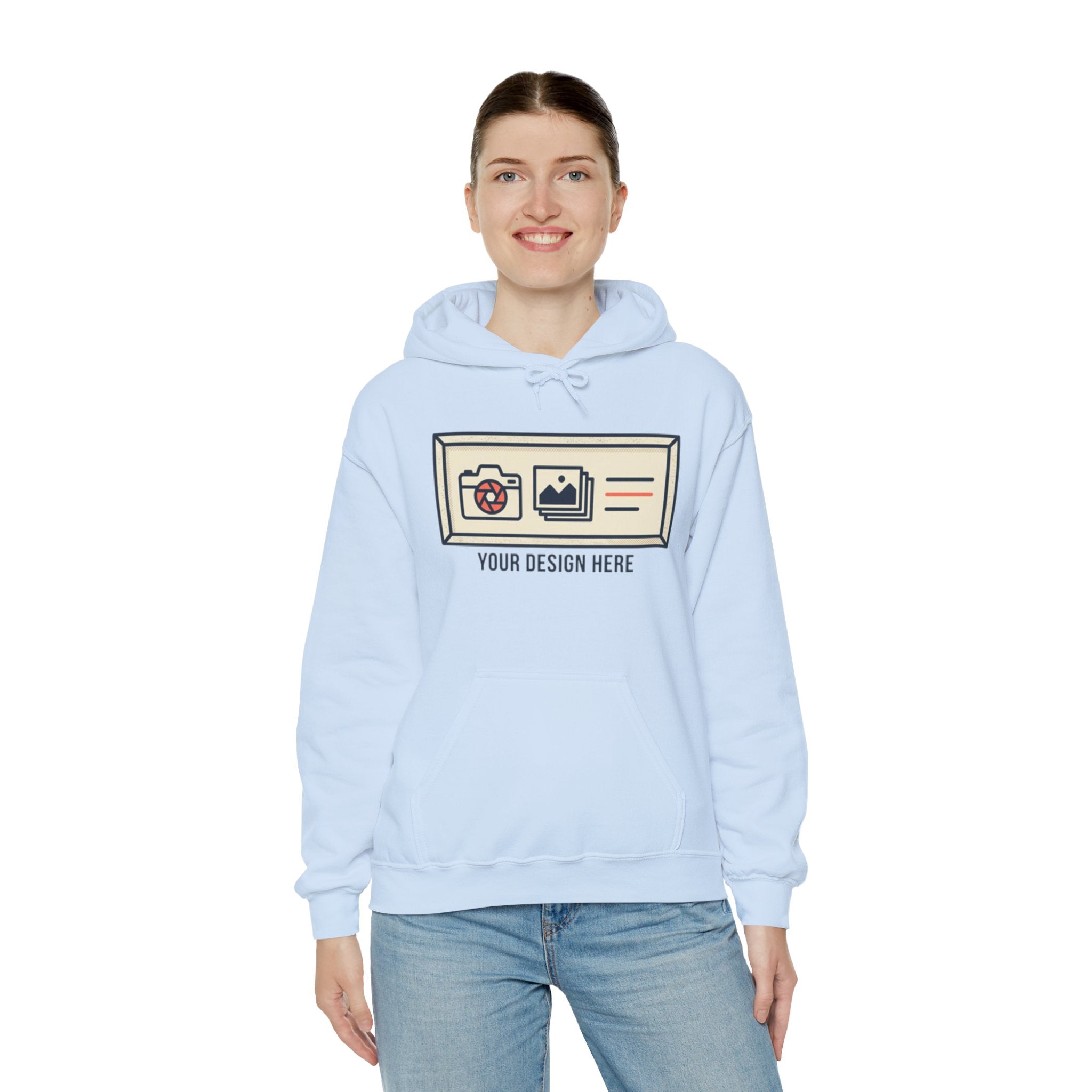 Hoodie — Custom Photo Strip Graphic "Your Design Here"