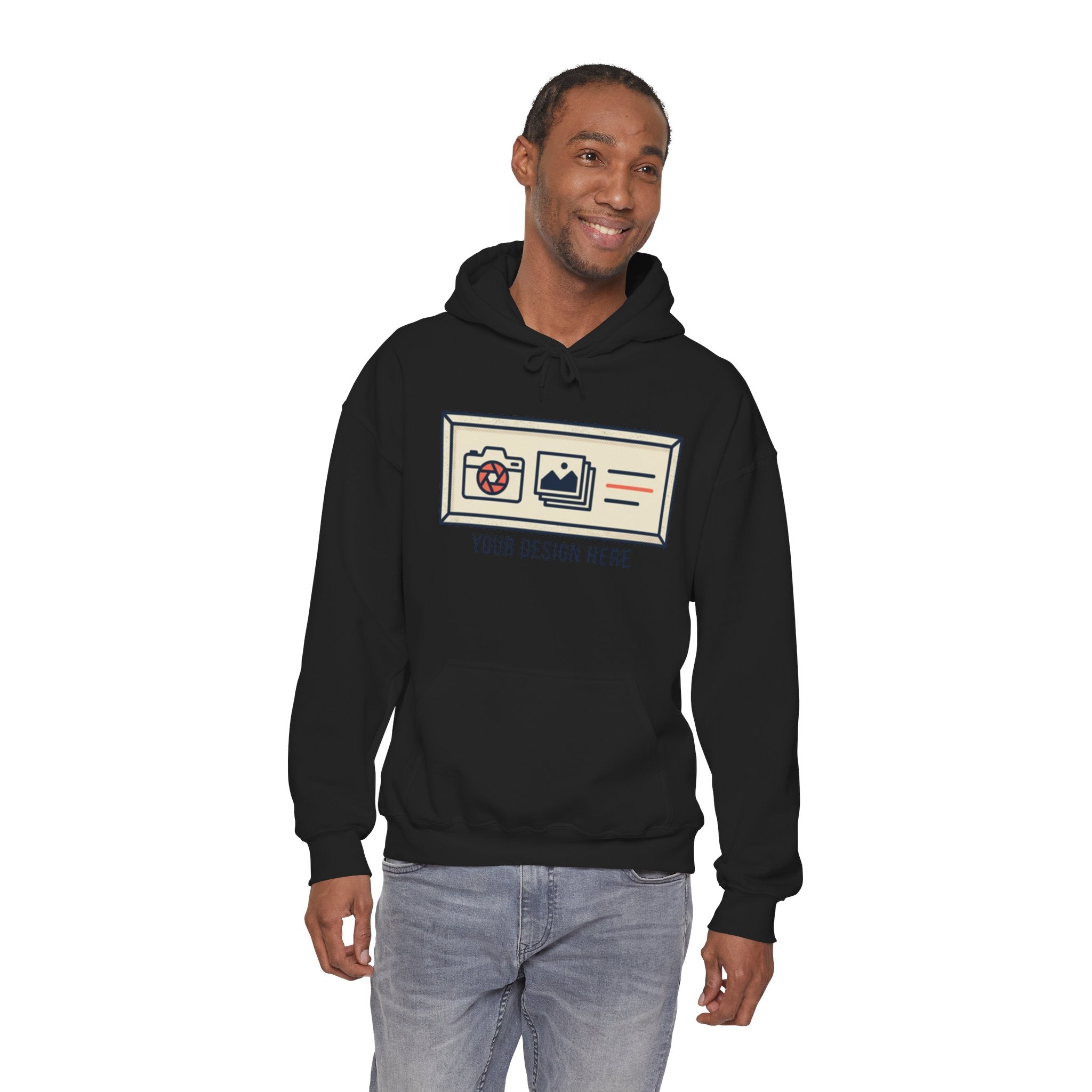 Hoodie — Custom Photo Strip Graphic "Your Design Here"