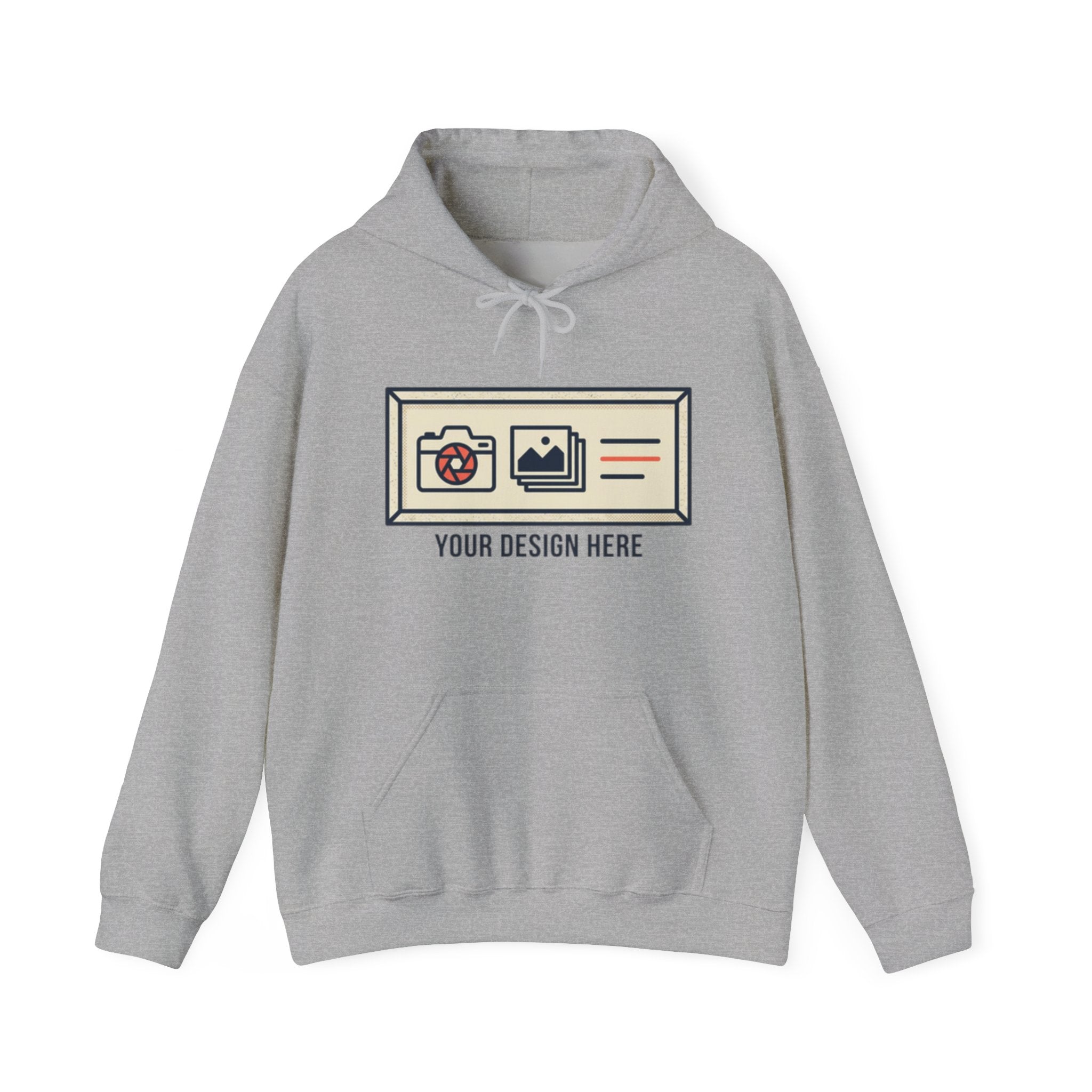 Hoodie — Custom Photo Strip Graphic "Your Design Here"