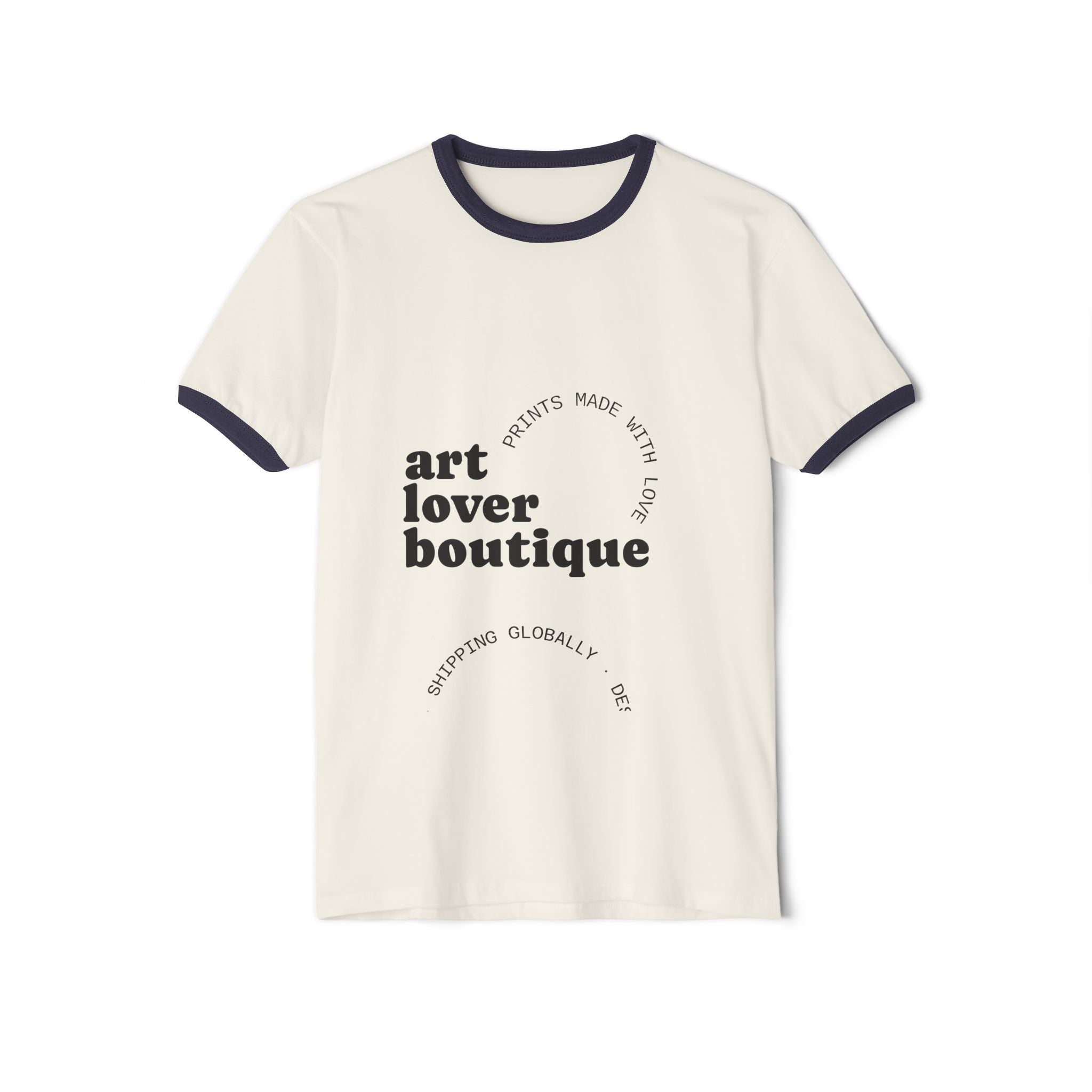 Ringer T-Shirt — KidTenX Official Colorful Logo Tee (Art Lover Boutique)